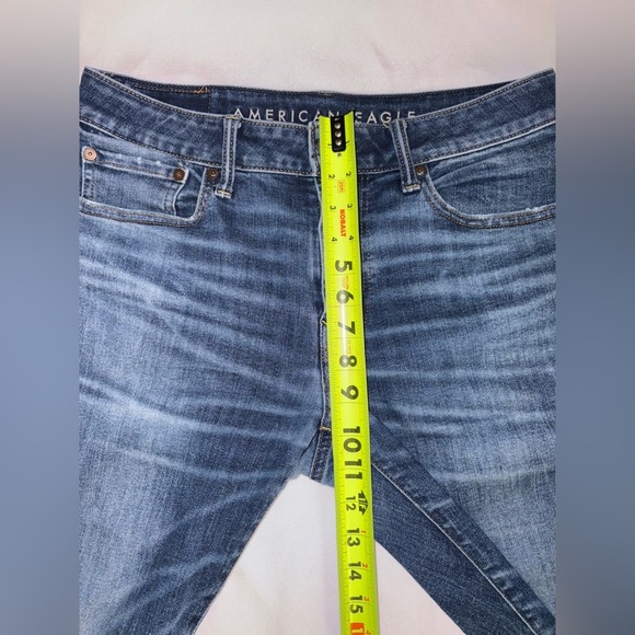 American Eagle Size 31/30 Dark Wash Next Level Airflex Athletic Skinny Jeans - Picture 5 of 9